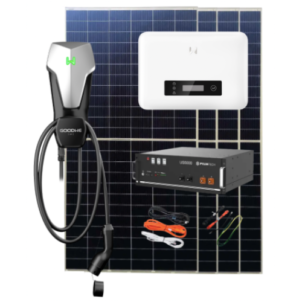 kit solar básico para vehículos eléctricos híbrido cargador 7 kw monofásico 250 kwh x mes